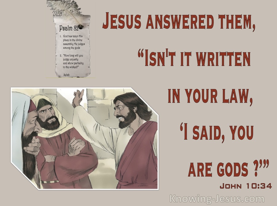 John 10:34 Isn't It Written In Your Law, I Said, You Are God’s (maroon)